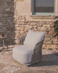 Kave Home Loungestoel Osani - Beige/Taupe