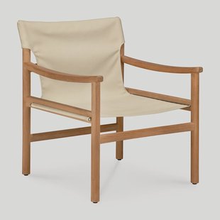Ethnicraft Outdoor Loungestoel Safari Teakhout - Dune