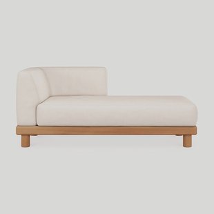 Ethnicraft Modulaire Loungebank Monocle Lounge met Arm Links, Teakhout