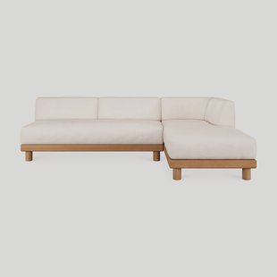 Ethnicraft Modulaire Loungebank Monocle Hoek Rechts, Teakhout