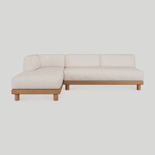 Ethnicraft Modulaire Loungebank Monocle Hoek Links, Teakhout