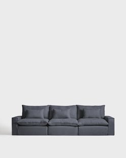 Kave Home 5-zits Bank Anarela 370cm - Donkergrijs