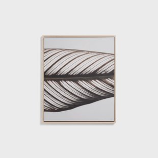 Kave Home Wandpaneel Foliae Bladmotief, 62 x 52cm - Meerkleurig