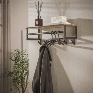 LifestyleFurn Kapstok Tekia Met 6 haken - Brons