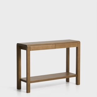 Kave Home Sidetable Arelida Eiken, 112cm - Bruin