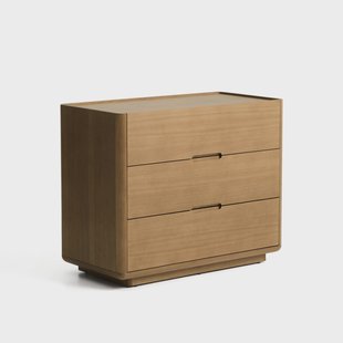 Kave Home Ladekast/Commode Arelida Eiken, Met 3 lades - Bruin