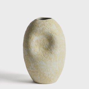 Kave Home Vaas Medira Keramiek, 32cm - Geel