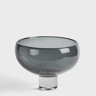 Kave Home Schaal Sirau Glas, Ø30cm - Grijs