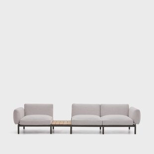 Kave Home 3-zits Loungebank Sorells 341cm - Beige/Groen