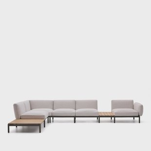 Kave Home 5-zits Loungebank Sorells 277 x 446cm - Beige/Groen