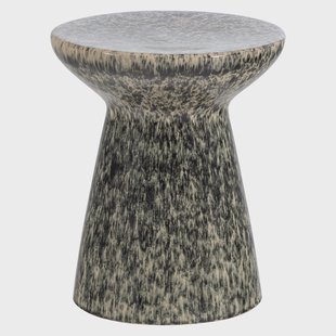 vtwonen Ronde Bijzettafel Fleck Keramiek - Donkergrijs