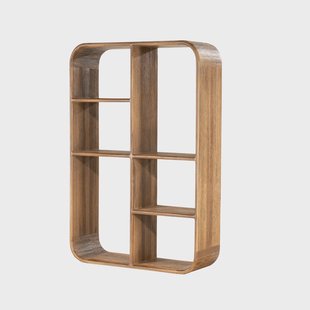 By-Boo Wandkast Cup & Co Teakhout, 90 x 64cm - Bruin