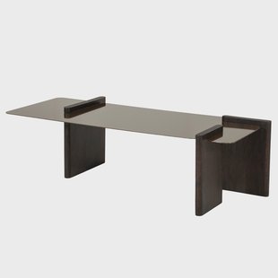 By-Boo Salontafel Voro Mangohout en ijzer, 103 x 43cm - Bruin