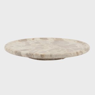 By-Boo Dienblad Lazy Suzy Marmer, 40cm - Beige