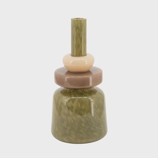 By-Boo Vaas Toras 40cm - Groen/Bruin