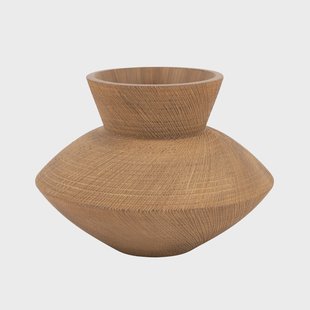 By-Boo Vaas Avena Resin, 23cm - Bruin