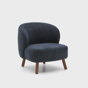 Kave Home Fauteuil Ulit Chenille - Blauw/Bruin