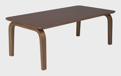 ZILT Salontafel Jeromie Walnootfineer, 100 x 50cm - Bruin