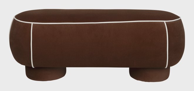 ZILT Hocker Jannetta 121 x 44cm - Rood