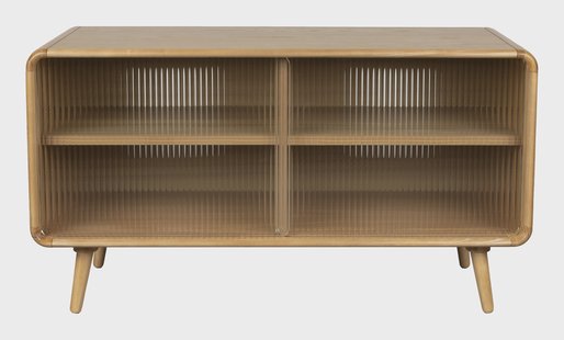 Zuiver TV-meubel Rise Eikenlook en glas, 100cm - Naturel