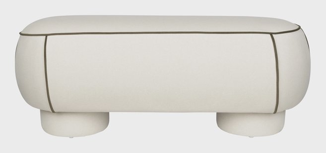 ZILT Hocker Jannetta 121 x 44cm - Wit