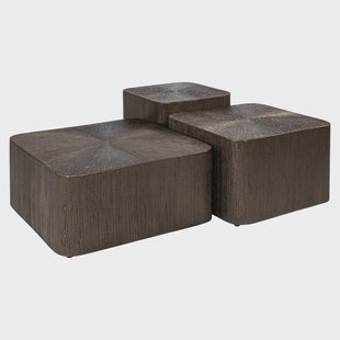 Richmond Salontafel Cubes Brunzae Set van 3 stuks - Brons - Vierkant