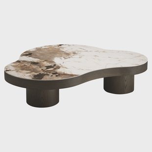 Richmond Salontafel Langford Keramiek - Bruin, 140 x 100cm - Organisch
