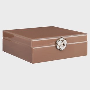 Richmond Opbergdoos Floral 24cm - Bruin