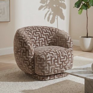 Richmond Fauteuil Negreslo Labyrinth, draaibaar - Brown