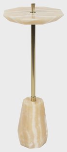 Dutchbone Bijzettafel Onno Marmer, 27 x 25cm - Beige - Rond