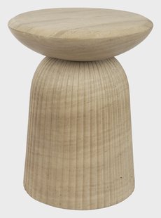 Dutchbone Bijzettafel Brison Beton, 36cm - Naturel - Rond