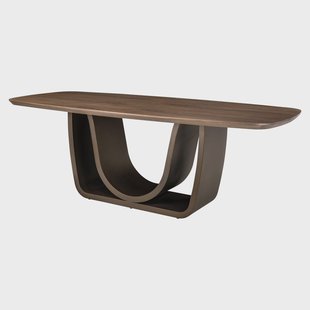 Richmond Eettafel Windsor Walnoot en Brass, 230 x 100cm