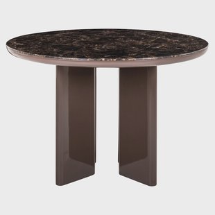 Richmond Ronde Eettafel Almundi Keramiek, Ø120cm - Chocolat Brown