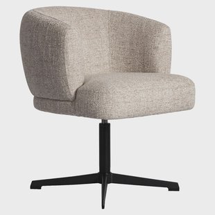 Richmond Draaibare Eetkamerstoel Dinan Tweed - Cream