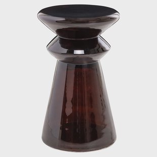 Richmond Ronde Bijzettafel Gordes Glas, 33cm - Brown