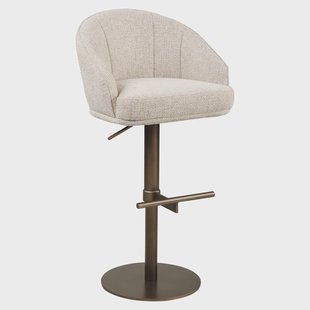 Richmond Draaibare Barstoel Beverly Fancy stof - Natural (zithoogte 58-83cm)