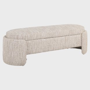 Richmond Bankje Cupid Met opbergruimte, Beige Angora, 150cm
