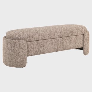 Richmond Bankje Cupid Met opbergruimte, Mocca Linear, 150cm - Mocha
