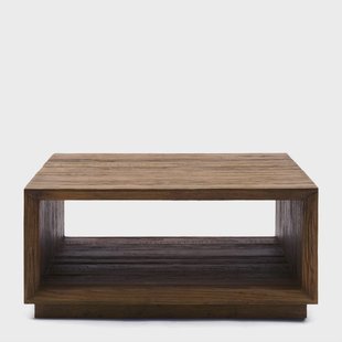 Rivièra Maison Vierkante Salontafel Mukaab Eikenhout, 90 x 90cm - Bruin