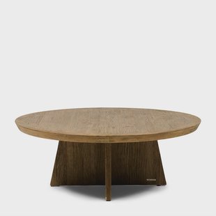 Rivièra Maison Ronde Salontafel Zermatt Eikenhout, 100cm - Naturel