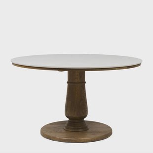 Rivièra Maison Ronde Eettafel Amalfi Marmer en eikenhout, 130cm - Bruin