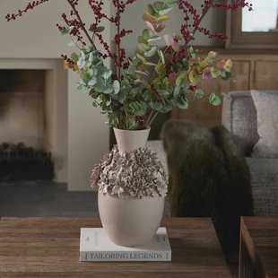 Rivièra Maison Vaas Blossom Keramiek, 45cm - Flax