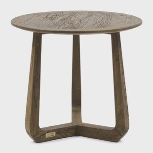 Rivièra Maison Ronde Bijzettafel Miller Eikenhout, 60cm - Bruin