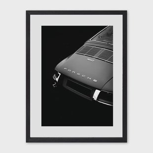 Rivièra Maison Wall Art Porsche 60 x 80cm - Zwart