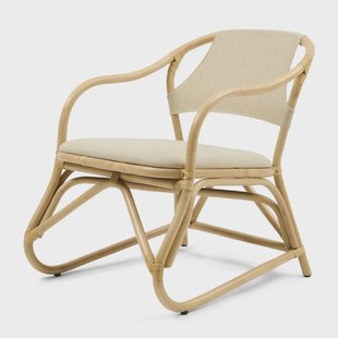 Rivièra Maison Fauteuil Nassau Beach Stof en rattan - Naturel
