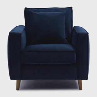 Rivièra Maison Fauteuil Kendall Velvet - Midnight Navy