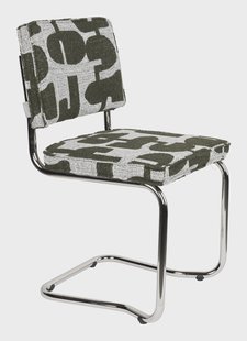 Zuiver Eetkamerstoel Ridge Kink, Deco - Groen
