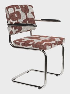 Zuiver Eetkamerstoel Ridge Deco - Rood