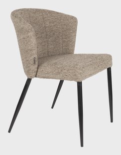 Dutchbone Eetkamerstoel Georgia Chenille - Bruin