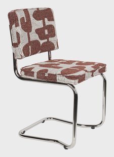 Zuiver Eetkamerstoel Ridge Kink, Deco - Rood
